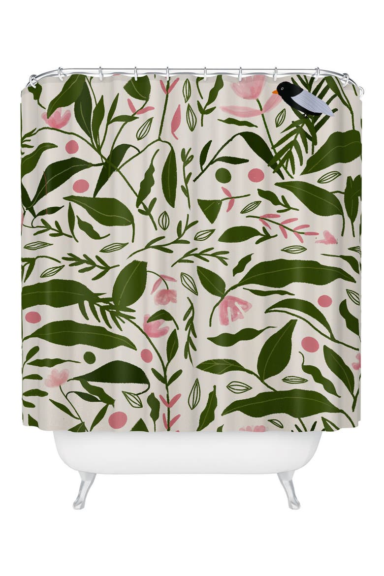 The Plant Lady Shower Curtain, Main, color, CREAM