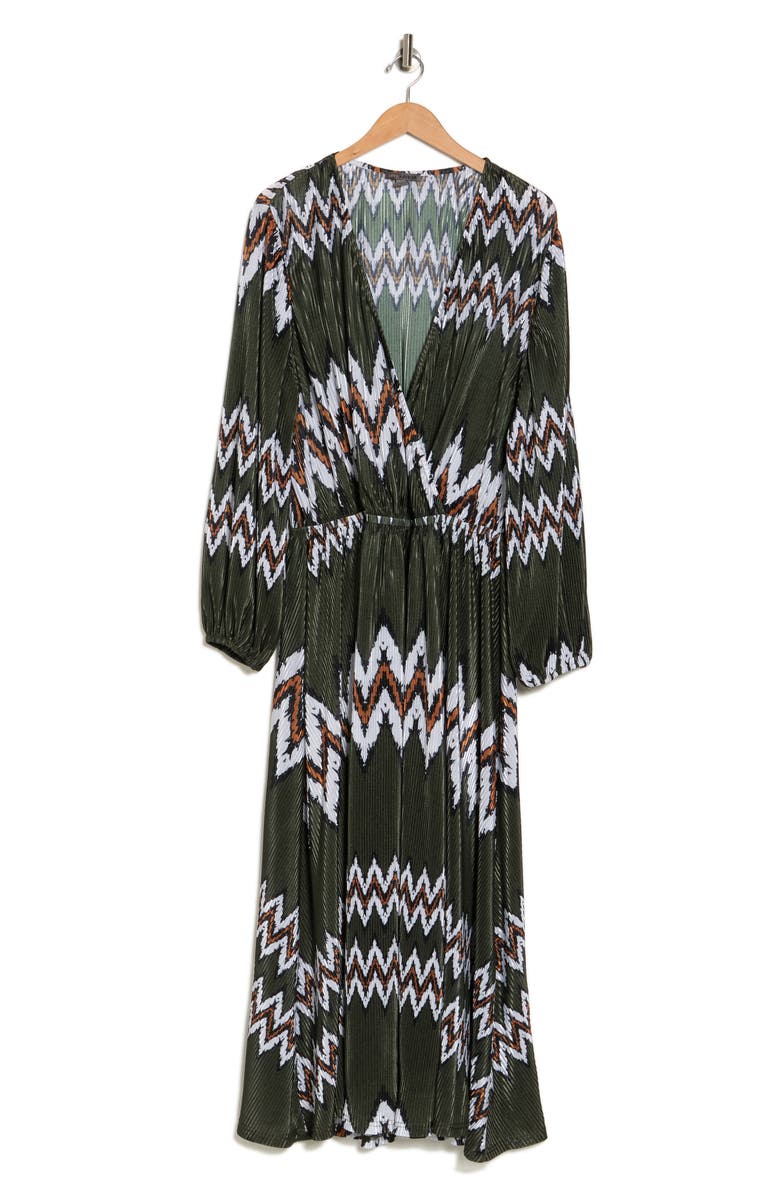 BY DESIGN Aruba Long Sleeve Maxi Dress, Alternate, color, Deep Depths/ White