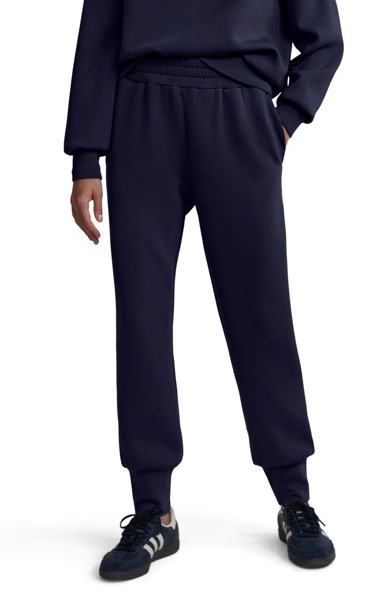 Varley Brushed Rib Slim Cuff 25-Inch Pants, Main, color, Blue Nights