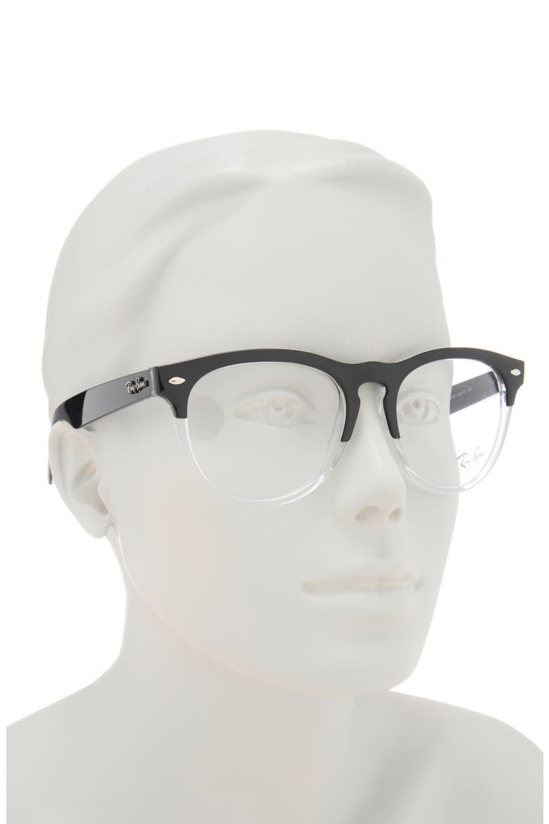 54mm Square Optical Glasses, Alternate, color, BLACK