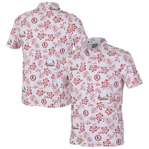 Men's Reyn Spooner White St. Louis Cardinals Cooperstown Collection Performance Polo
