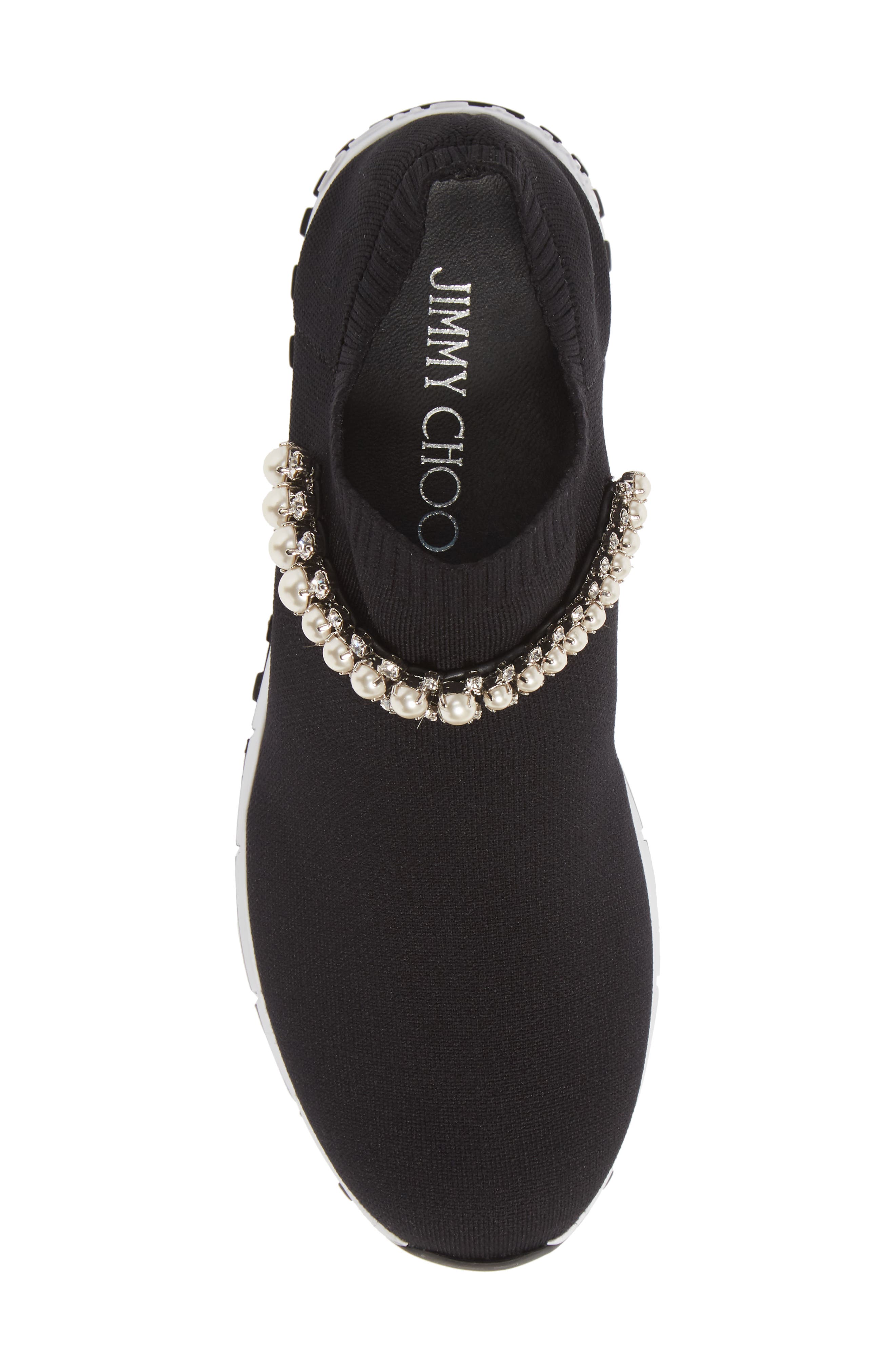 Jimmy Choo Verona Embellished Knit Sneaker, Alternate, color, 