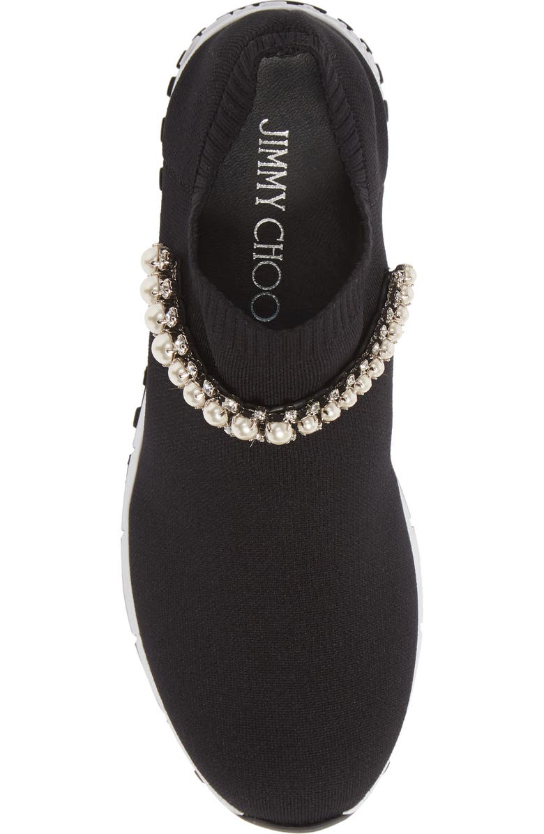 Jimmy Choo Verona Embellished Knit Sneaker, Alternate, color,