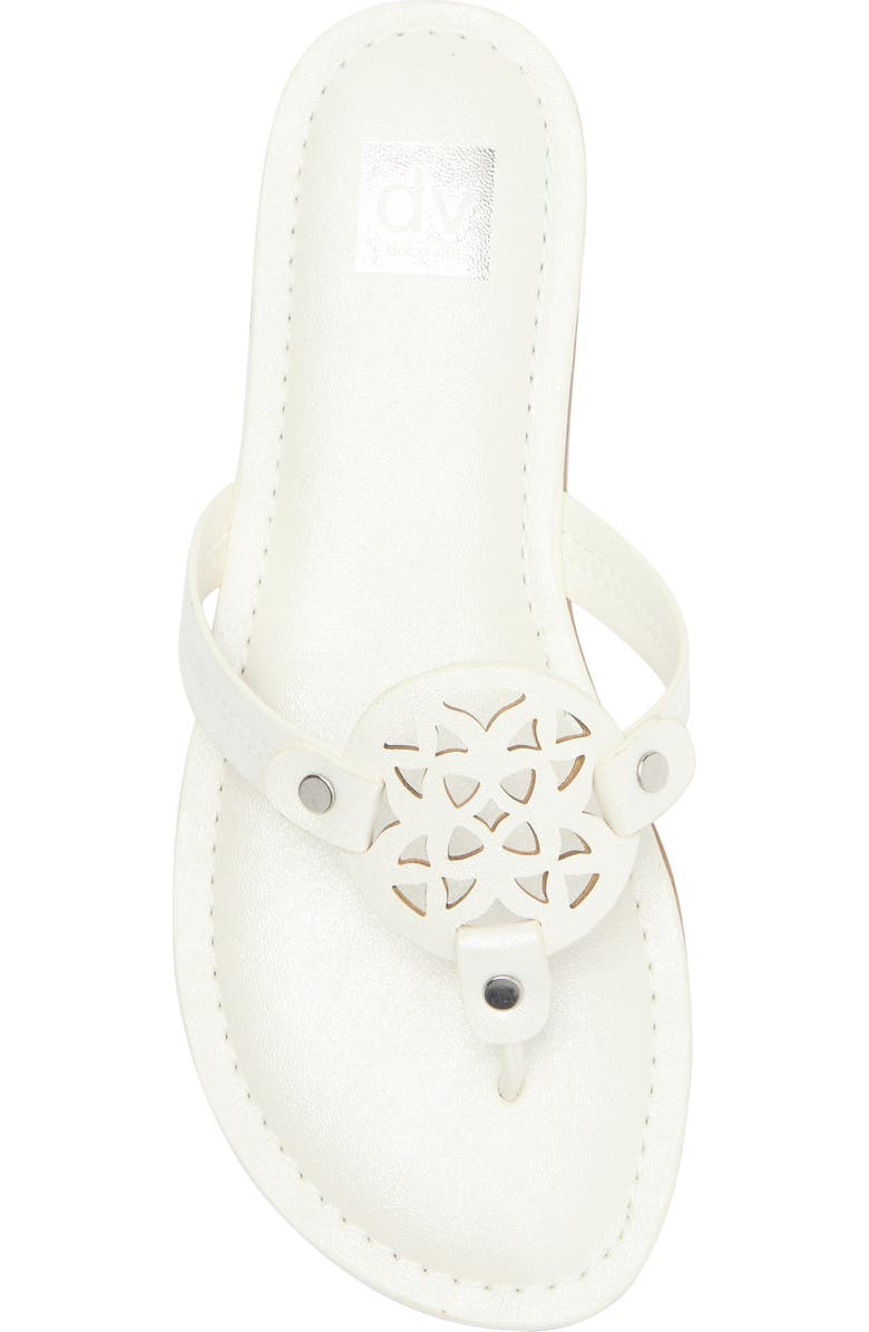 DV by Dolce Vita DV DOLCE VITA Cotta Thong Sandal, Alternate, color, White Shiny