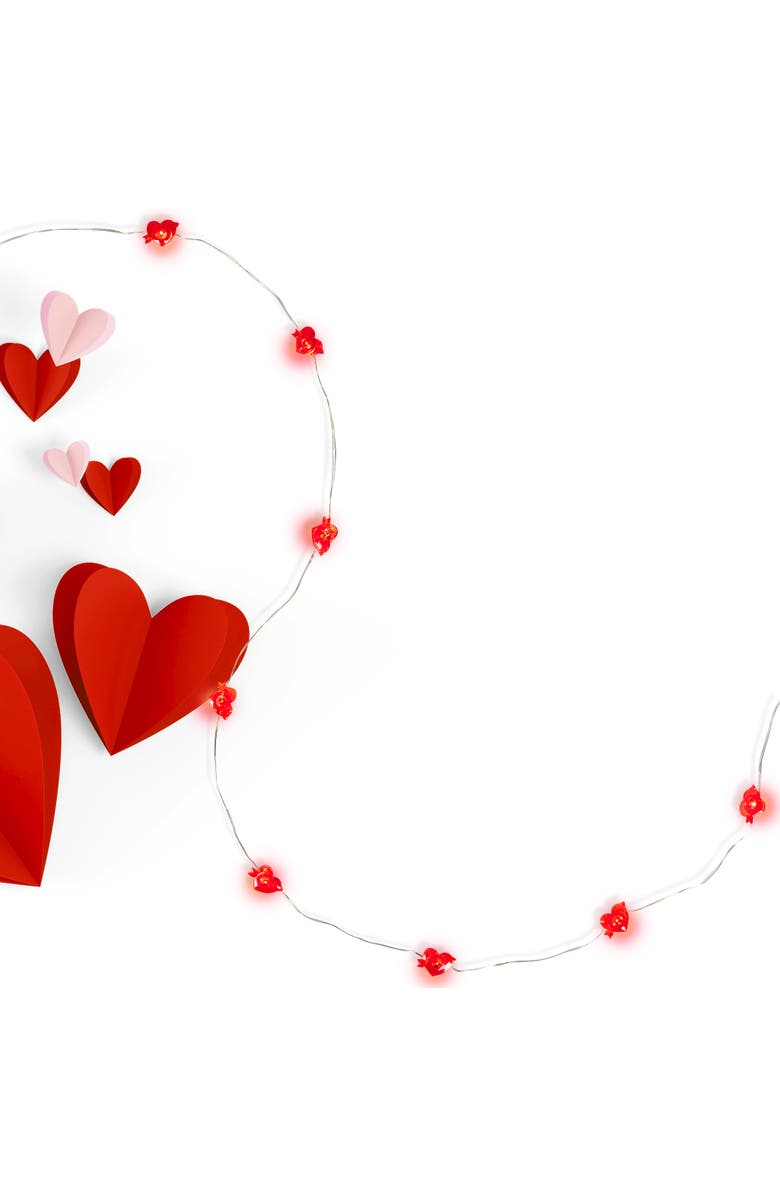 Northlight 20-Count Valentine's Day Heart and Arrow LED Fairy Lights, 6.25ft, Copper Wire, Alternate, color,