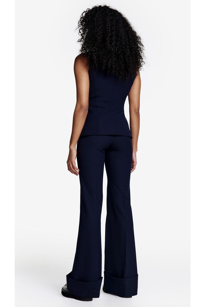 Wide Leg Cuffed Trouser, Alternate, color, Deep Navy