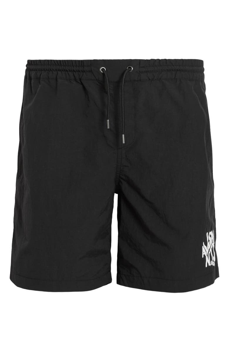 AllSaints Orlando Swim Trunks, Alternate, color, Jet Black