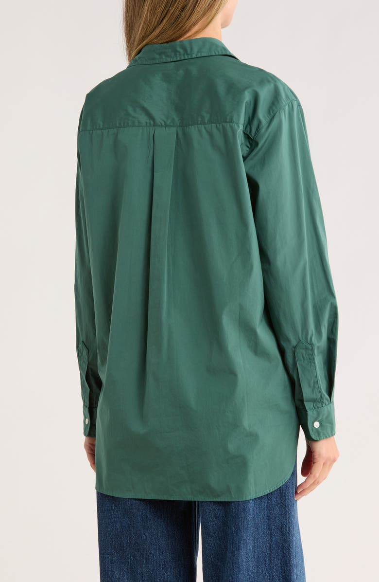 Frank & Eileen Joedy Cotton Button-Up Shirt, Alternate, color, Solid Green
