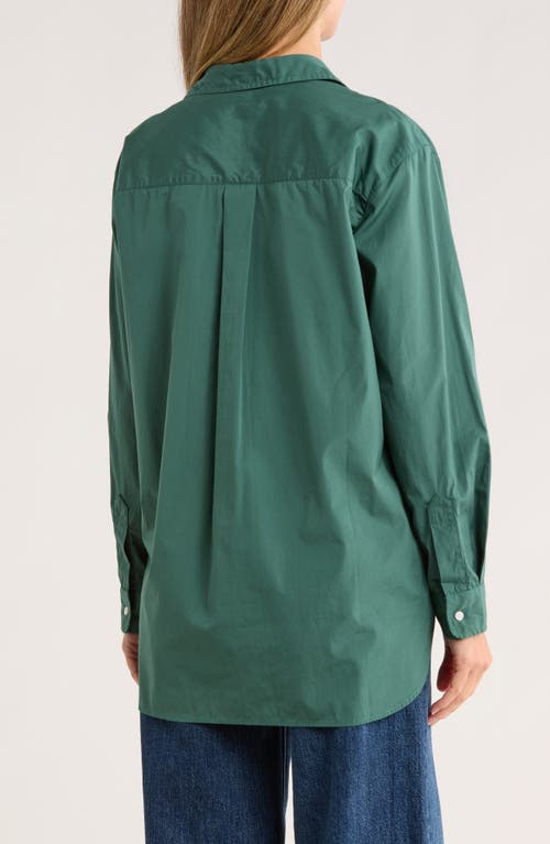 Frank & Eileen Joedy Cotton Button-up Shirt In Green