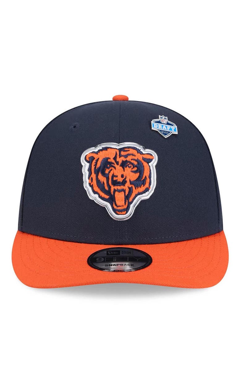 New Era Men's New Era  Navy/Orange Chicago Bears 2026 NFL Draft On Stage Pre-Curved 9FIFTY Snapback Hat, Alternate, color, Navy