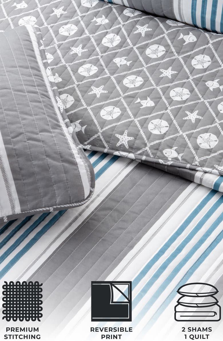 Woven & Weft Coastal 3-Piece Quilt Set, Alternate, color, 