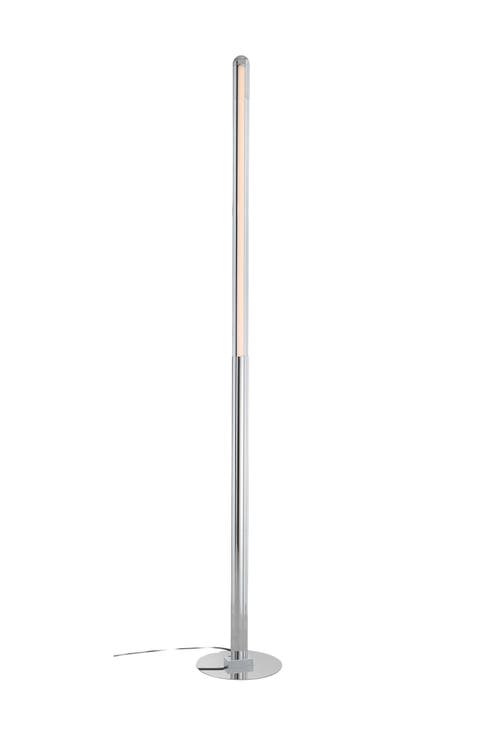 Roxanna 68" Integrated LED Metal Floor Lamp, Chrome