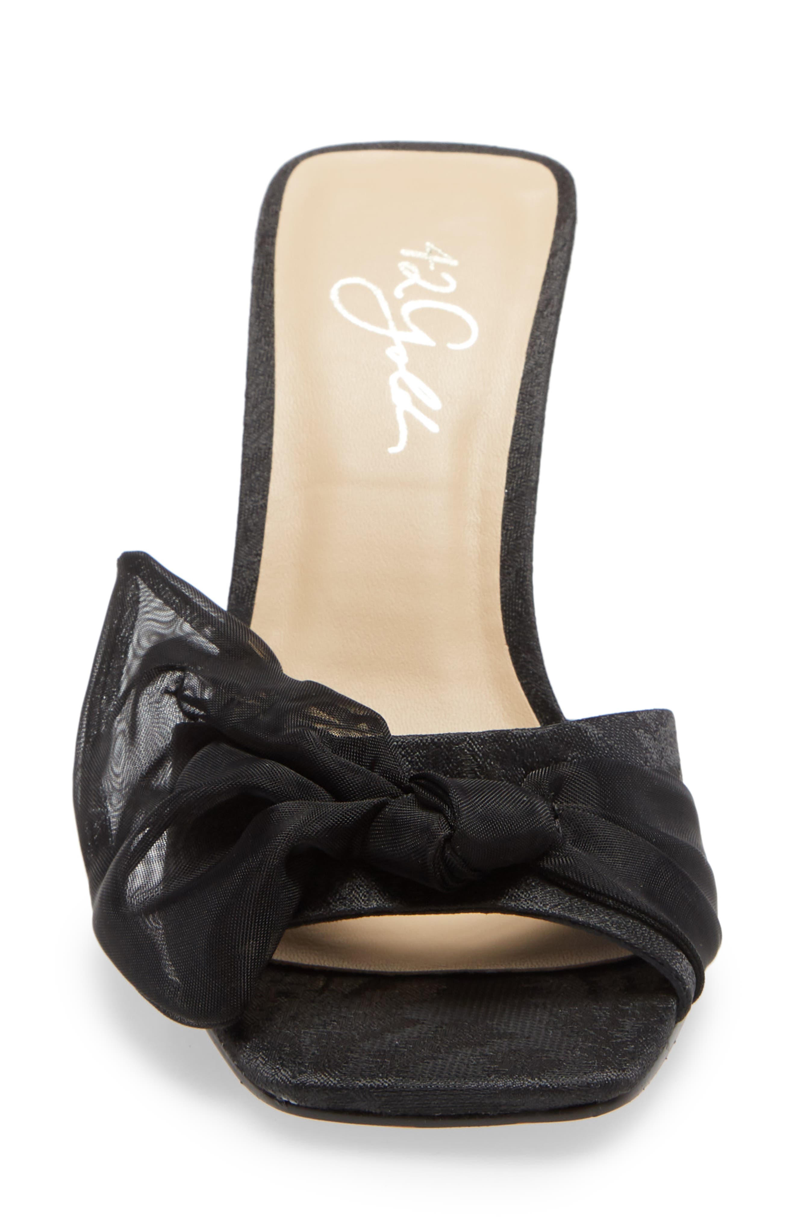 42 Gold Savvy Bow Slide Sandal, Alternate, color, 