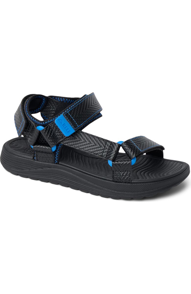 Reef Kids' Shoremazing Sandal, Main, color, Black/ Blue