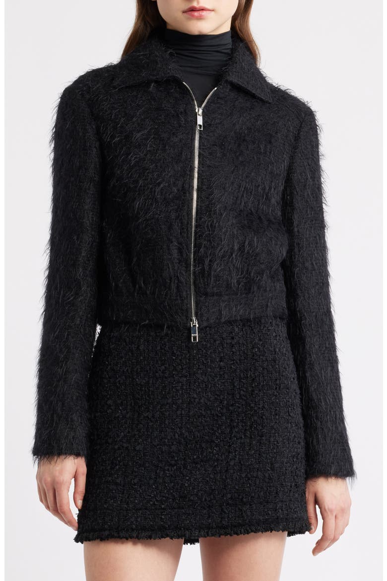 Jocalen Textured Jacket, Alternate, color, BLACK