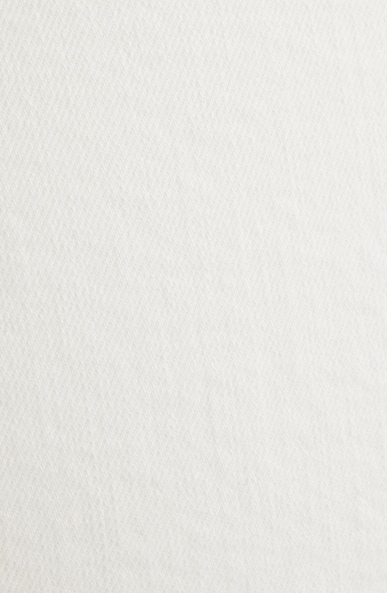 Madewell Longline Straight Leg Jeans, Alternate, color, Tile White