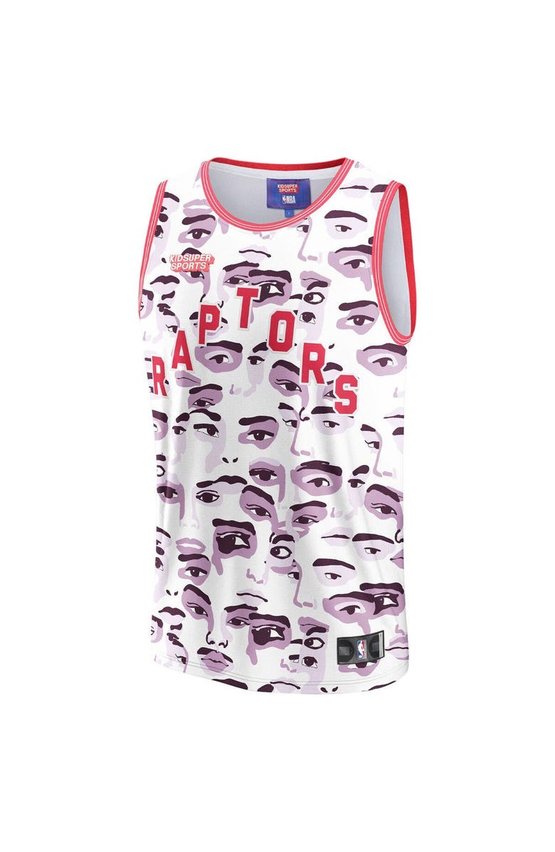 NBA X KIDSUPER Unisex NBA & KidSuper Studios by Fanatics White Toronto Raptors Hometown Jersey, Alternate, color, White