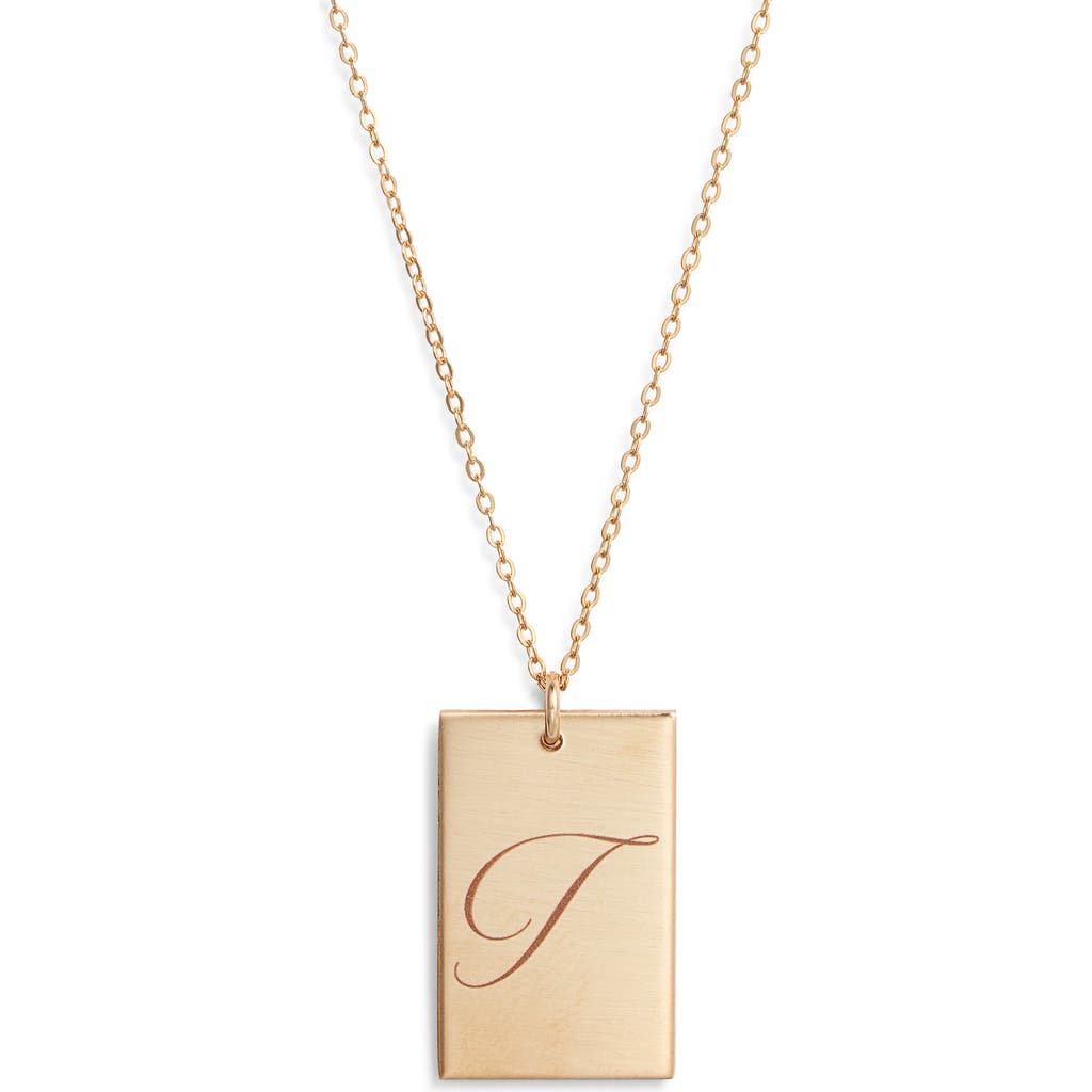 Set & Stones Stella Initial Pendant Necklace In Gold/t
