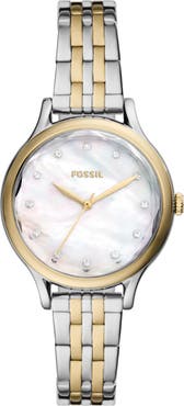 Fossil Laney Two-Tone Bracelet Watch, 34mm