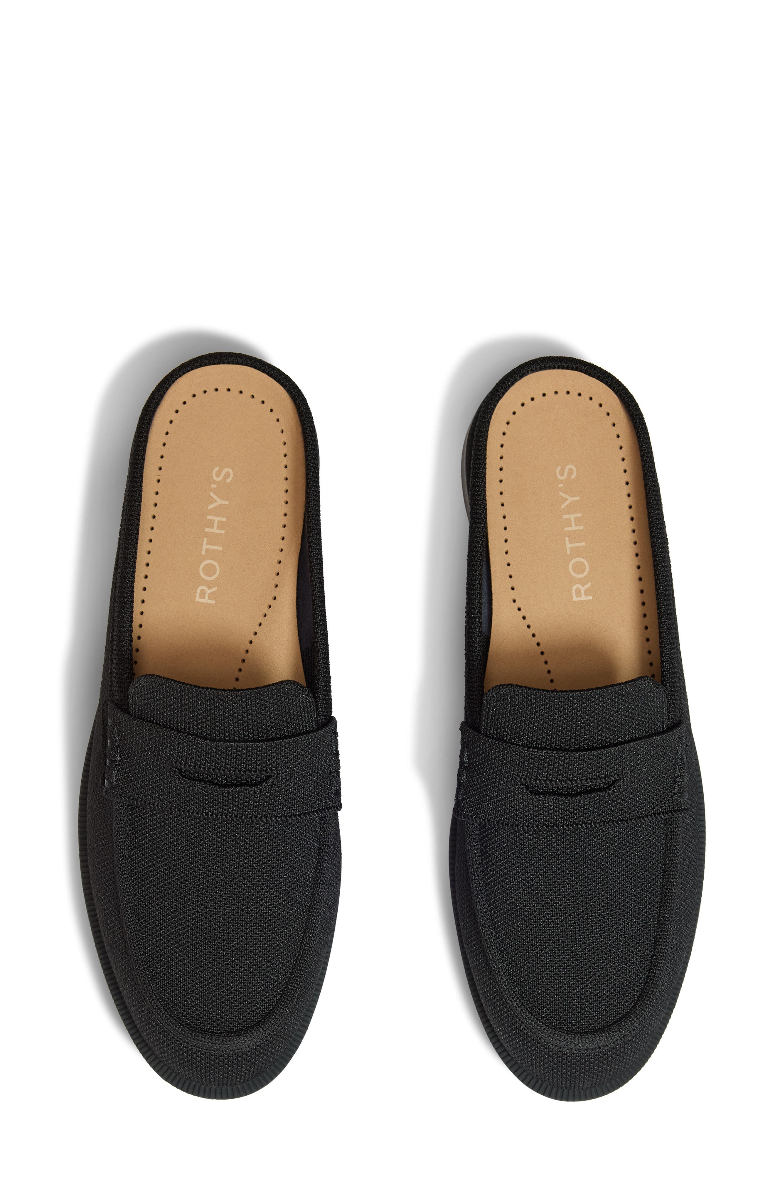 The Penny Loafer Mule, Alternate, color, BLACK