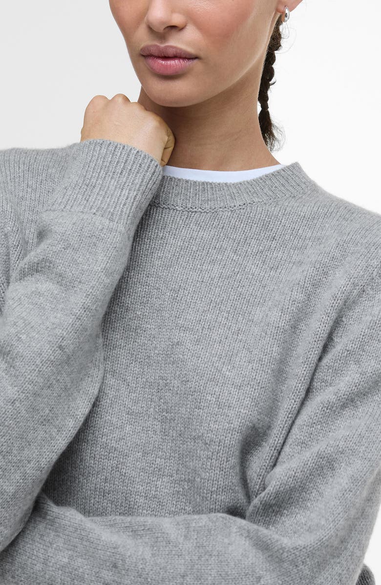 Barbour Woodhouse Wool & Cashmere Crewneck Sweater, Alternate, color, Grey Marl