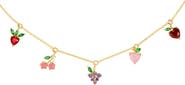 Girls Crew Fruit Basket Choker Necklace