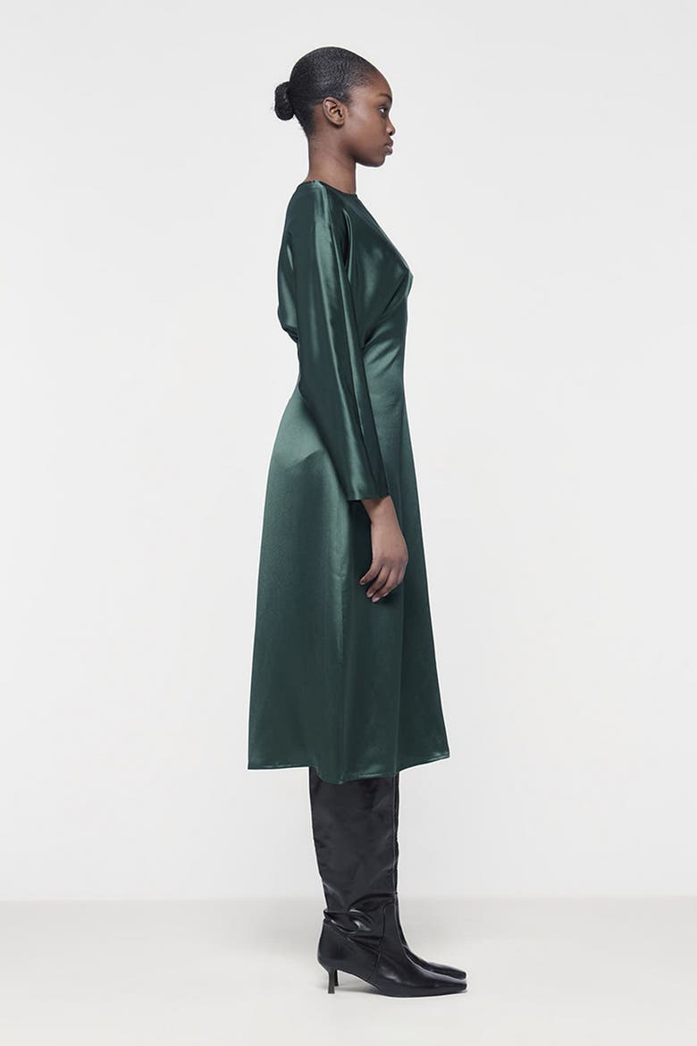 Batwing Maxi Dress, Alternate, color, Green