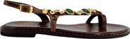Madison Maison Leather Flat Serpent Sandal