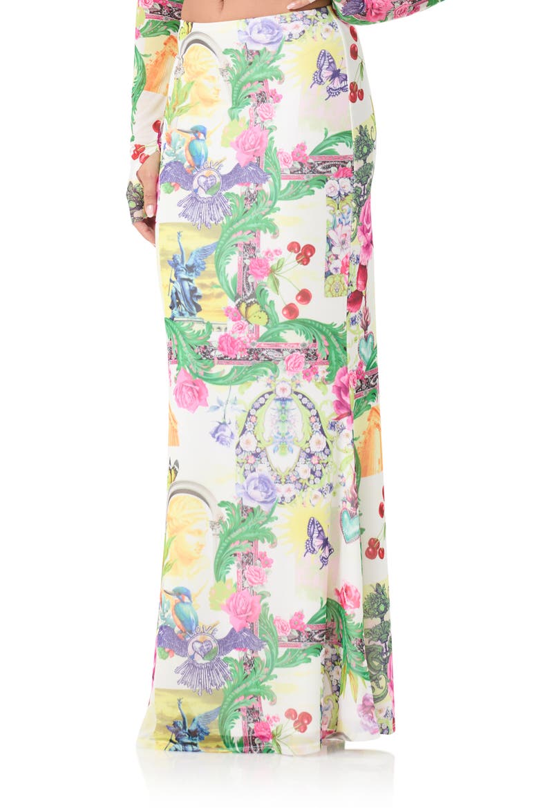 Tegan Print Maxi Skirt, Alternate, color, ROMAN MIX