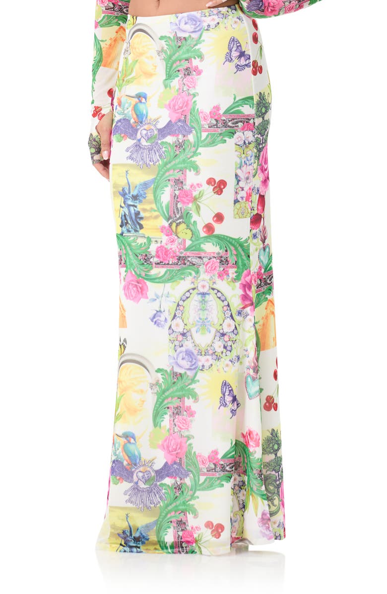 AFRM Tegan Print Maxi Skirt, Alternate, color,