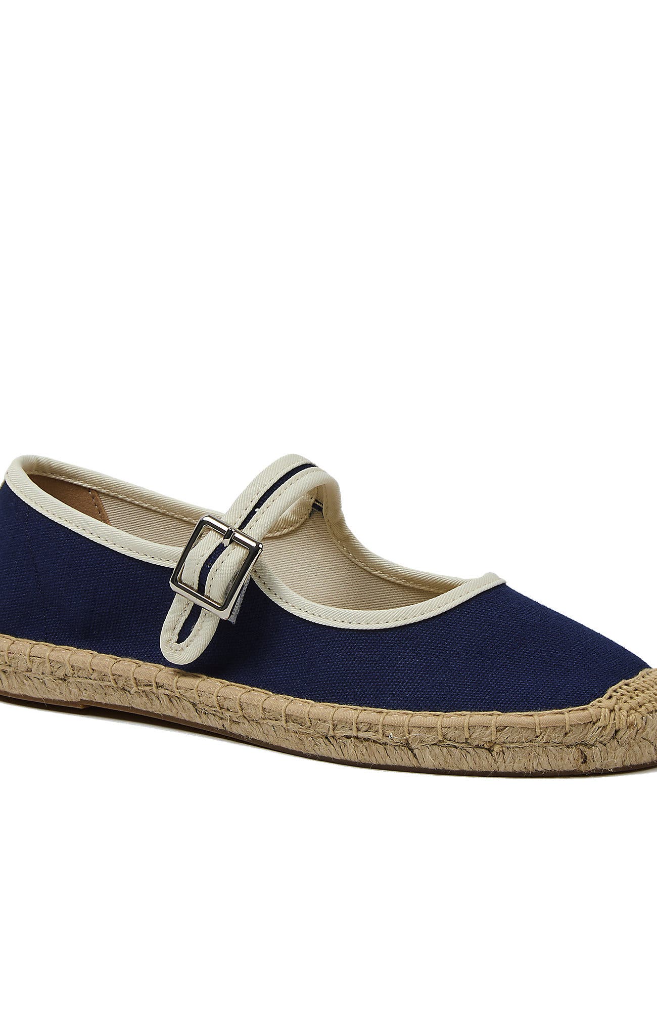 Lands' End Mary Jane Espadrille Flats, Alternate, color, Radiant Navy