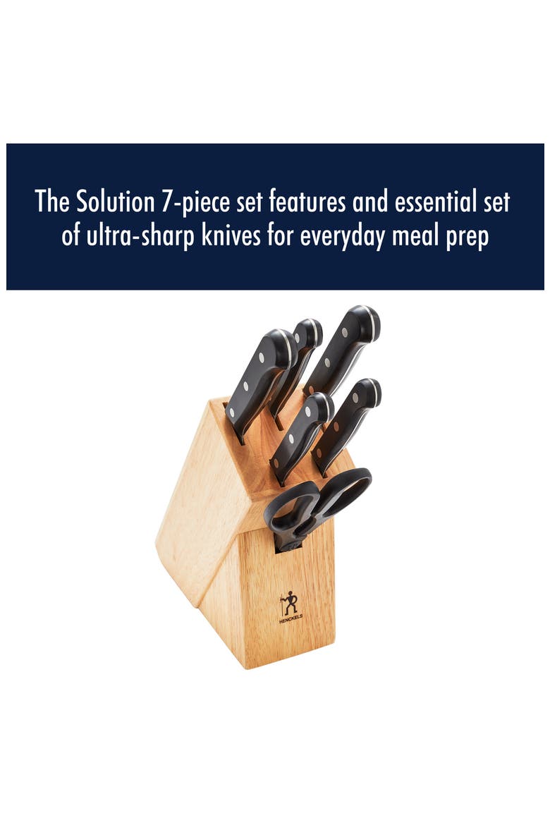 7-Piece Knife Block Set, Alternate, color, BLACK