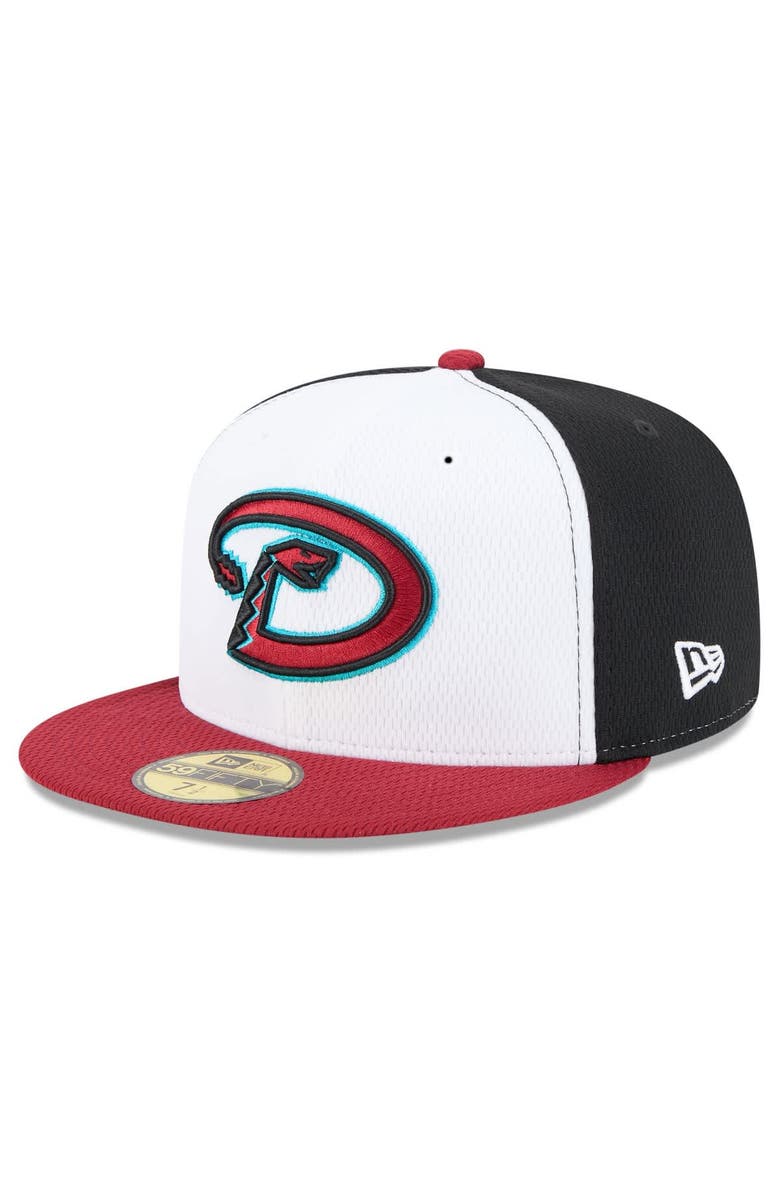 New Era Men's New Era Black/Red Arizona Diamondbacks 2025 MLB Clubhouse 59FIFTY Fitted Hat, Main, color, 