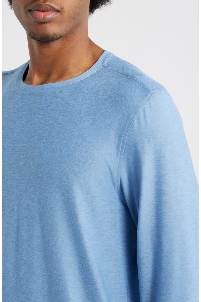 Long Sleeve Strato Tech Tee, Alternate, color, ISLE BLUE HEATHER