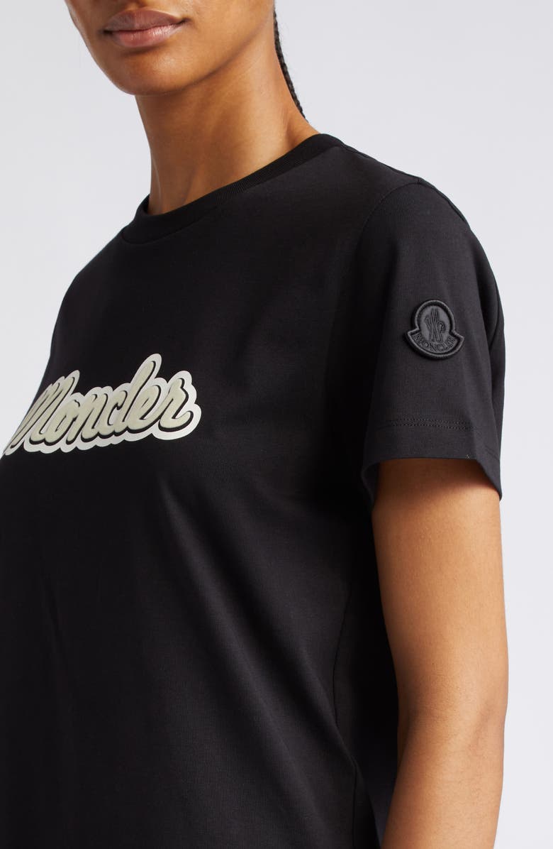 Moncler Logo Appliqué T-Shirt, Alternate, color, 