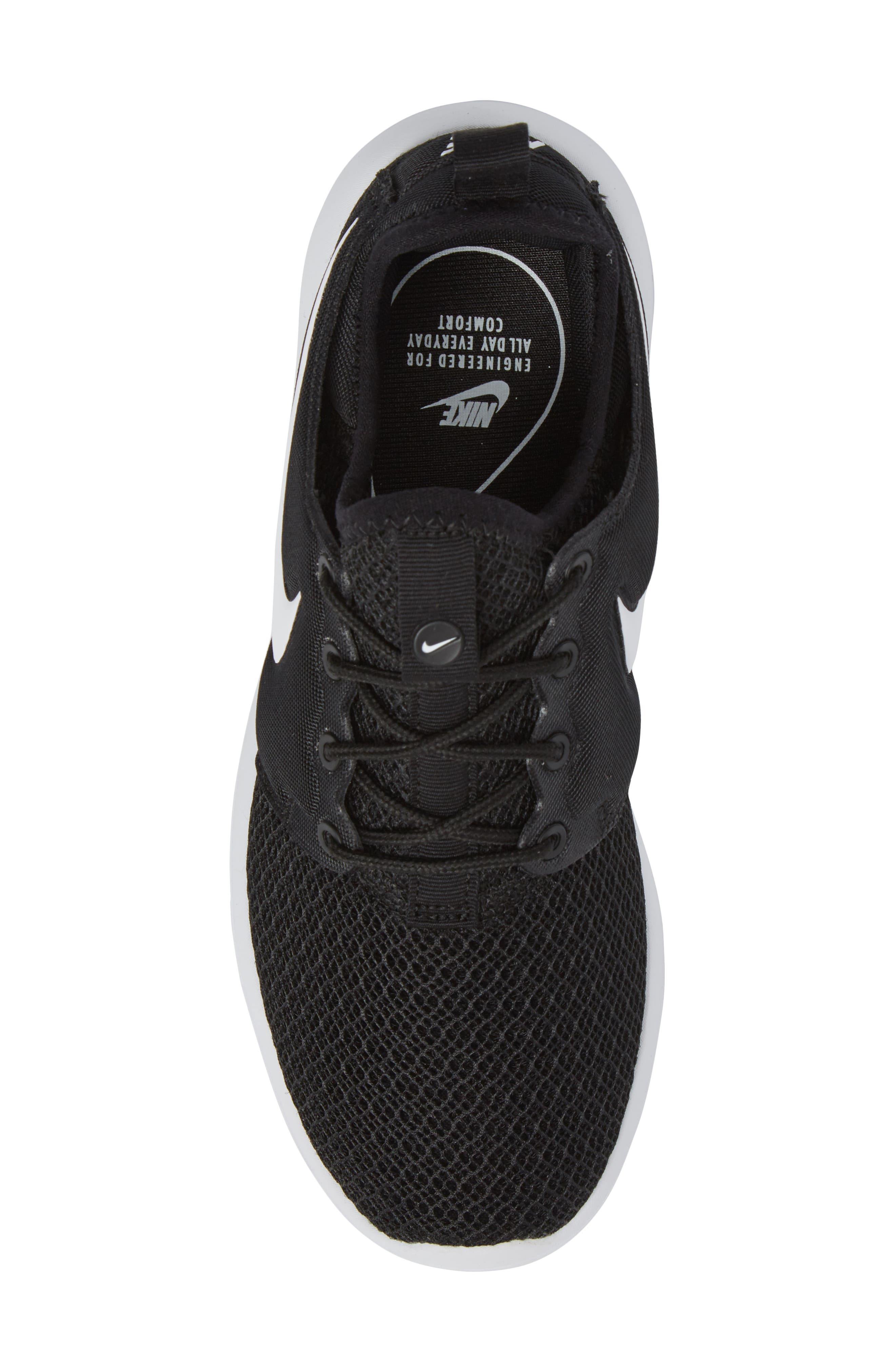 Roshe Two Sneaker, Alternate, color, BLACK/ WHITE