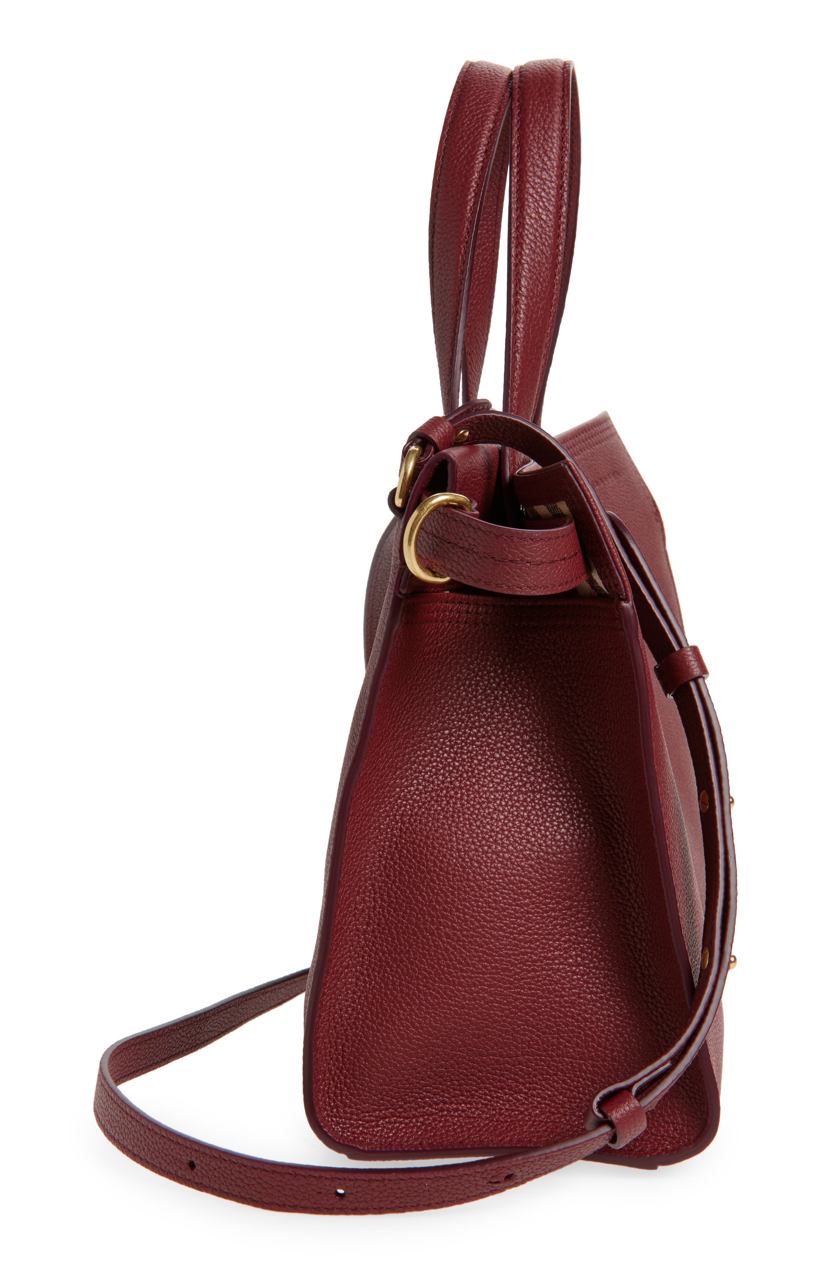 Burberry Small Cotswolds Leather Tote, Alternate, color, 