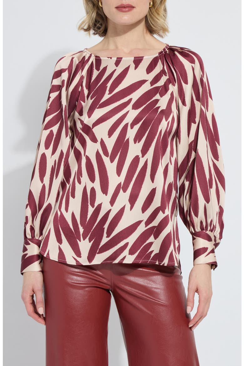 Naila Raglan Sleeve Top, Main, color, AUTUMN LEAF