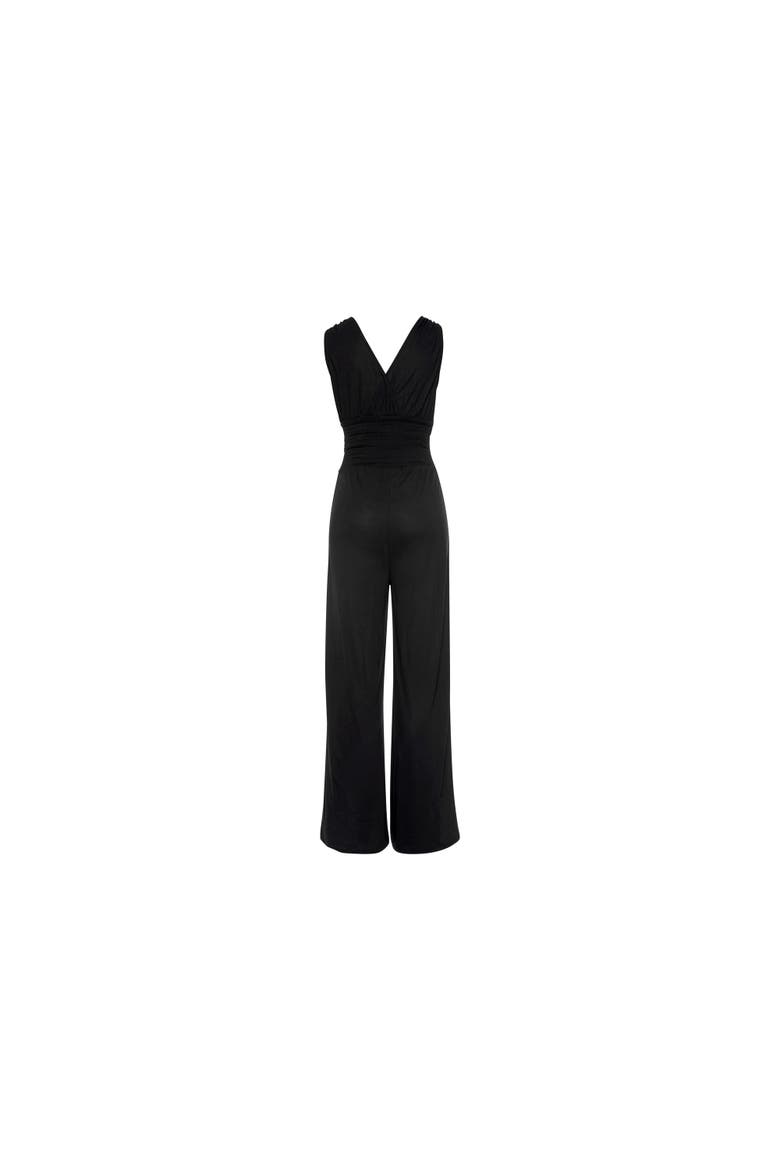 Tie Detail Jumpsuit, Alternate, color, Black