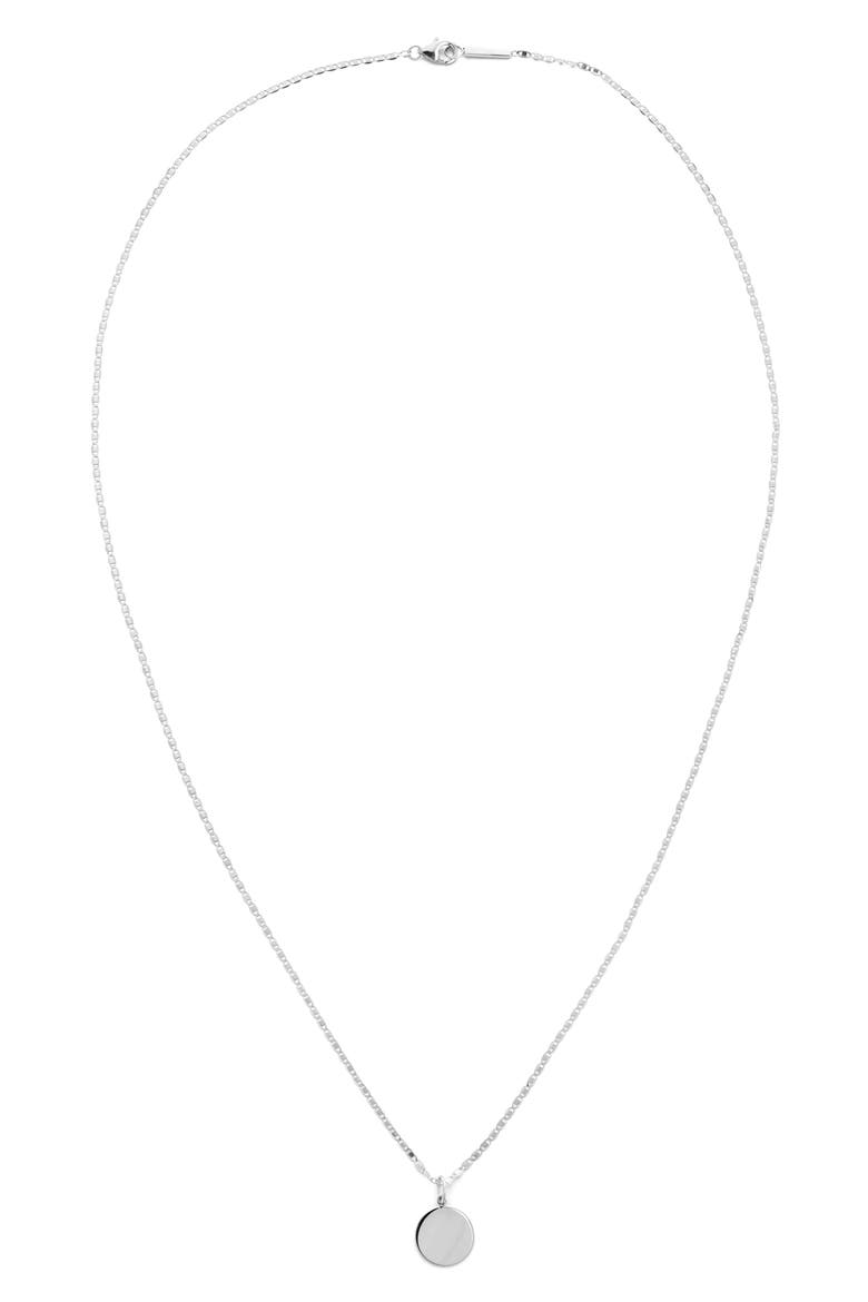 Jewelry Casino Pendant Necklace, Main, color, WHITE GOLD