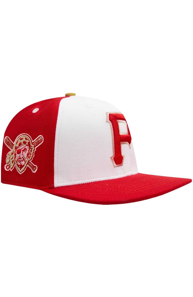 PRO STANDARD Men's Pro Standard  White/Red Pittsburgh Pirates Strawberry Ice Cream Drip Snapback Hat, Main, color, White