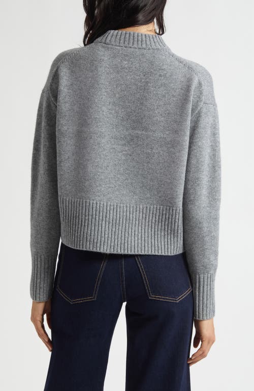 Veronica Beard Andi Mock Neck Merino Wool & Cashmere Sweater In Blue
