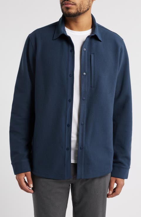 Trek Brushed Ottoman Shirt Jacket (Regular & Big)