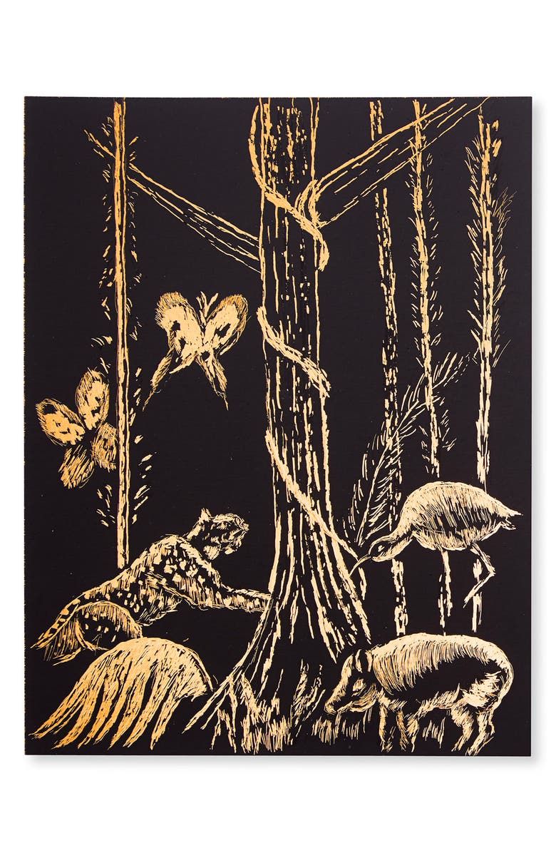 Melissa & Doug Golden Scratch Board, Alternate, color, 