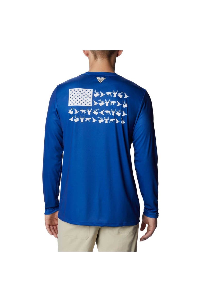 Men's Columbia Royal Kentucky Wildcats Terminal Shot Omni-Shade Omni-Wick Long Sleeve T-Shirt, Alternate, color, Royal
