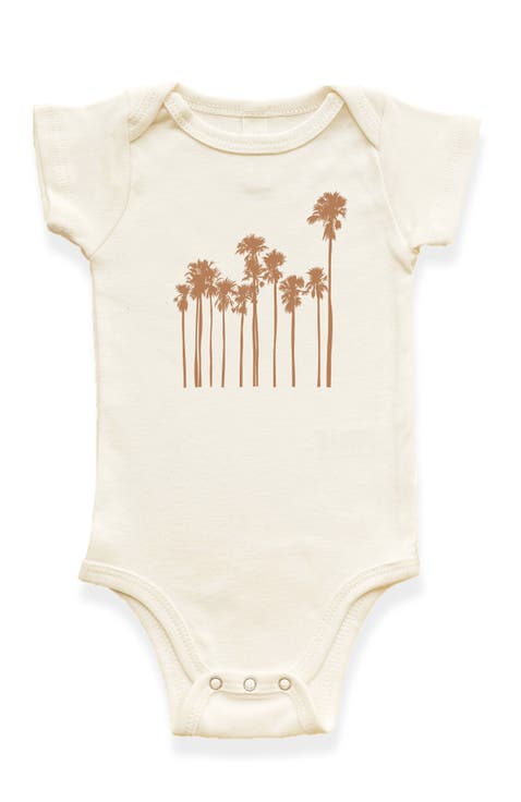 Palm Trees Organic Cotton Baby Bodysuit
