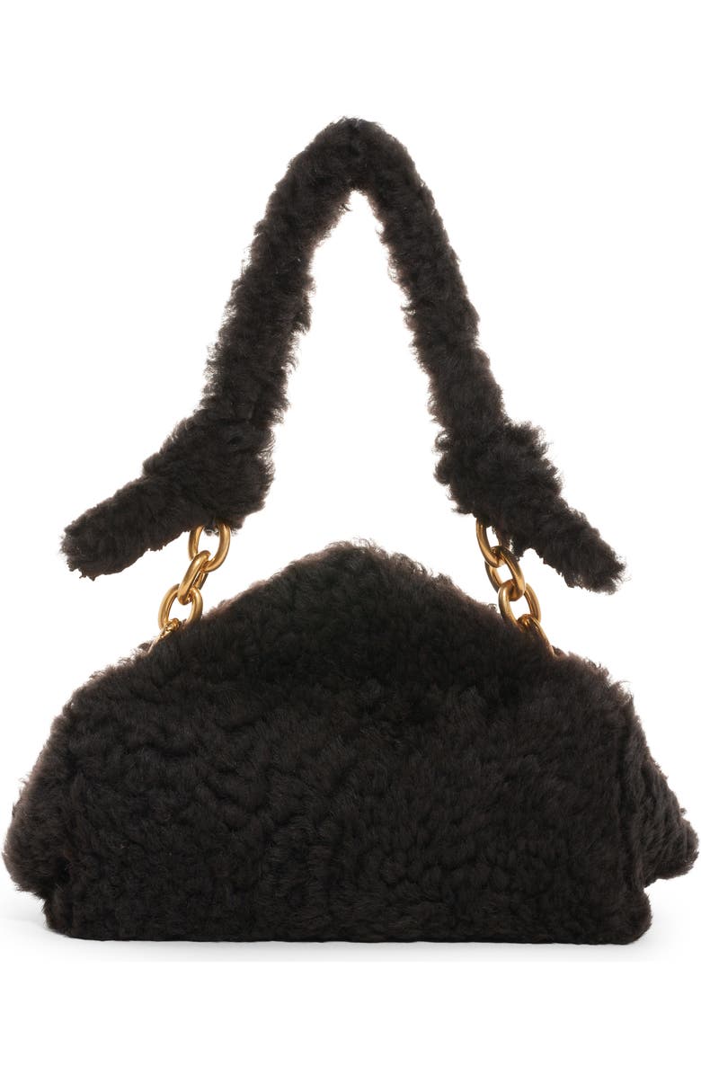 Bottega Veneta Tip Genuine Shearling Frame Shoulder Bag, Alternate, color,