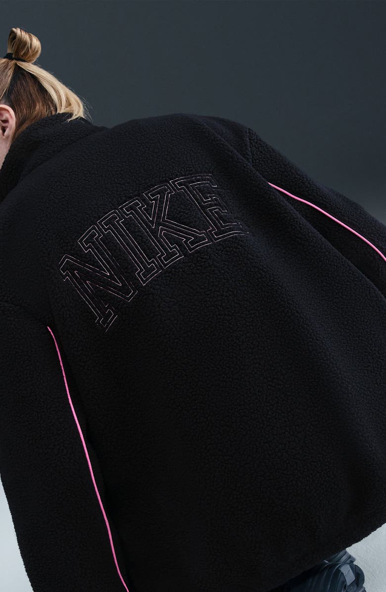 Nike Sportswear Textured Fleece Graphic Zip-Up Jacket, Alternate, color,