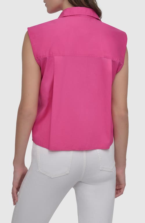 Dkny Cutwork Poplin Button-up Shirt