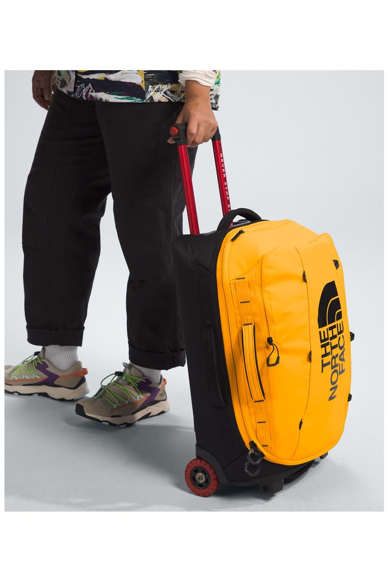 22 Inch Base Camp Rolling Thunder Carry On Suitcase, Alternate, color, SUMMIT GOLD/ TNF BLACK-NPF